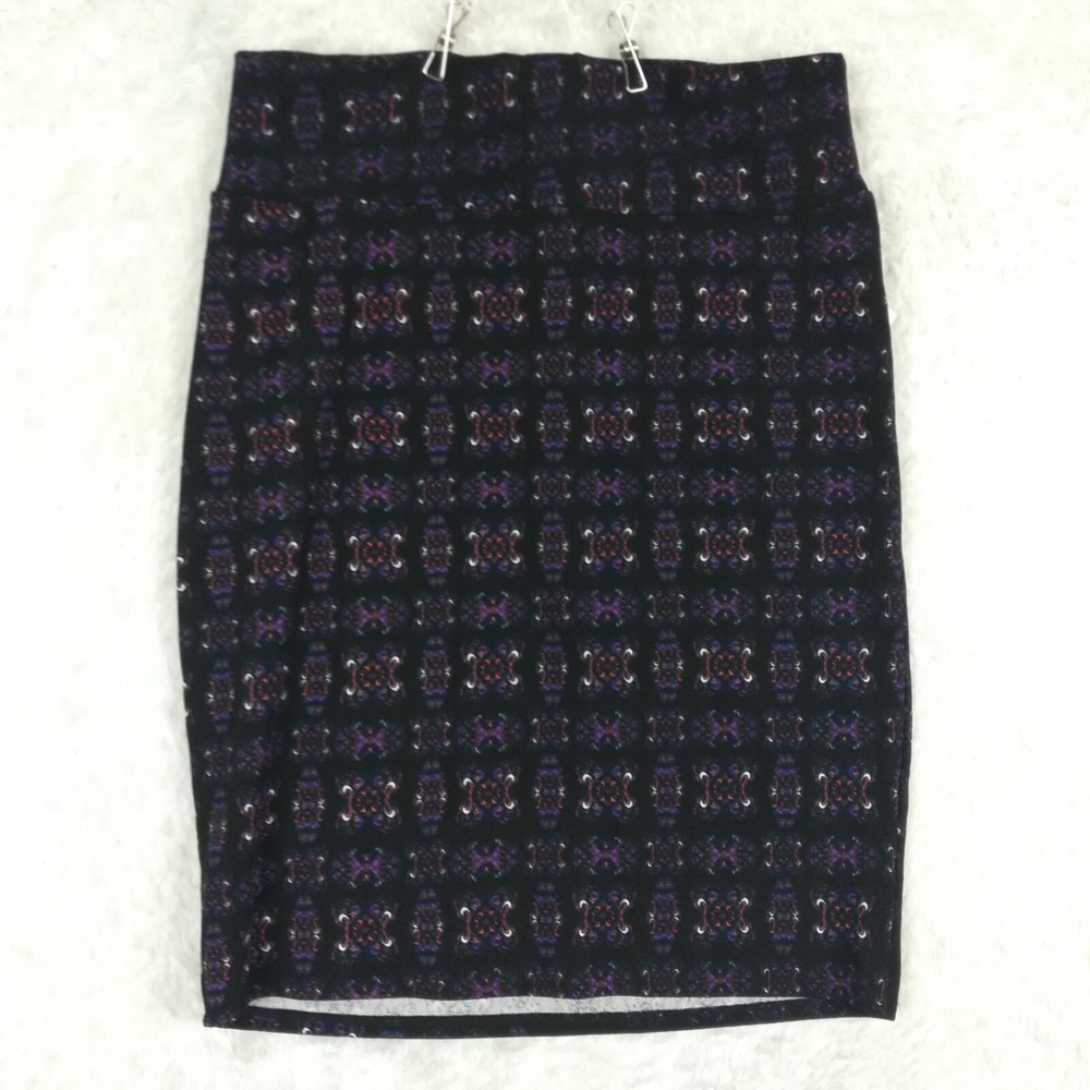 Lularoe Skirt Womens Cassie Simply Comfortable Pull On Geometric Pencil 3XL New